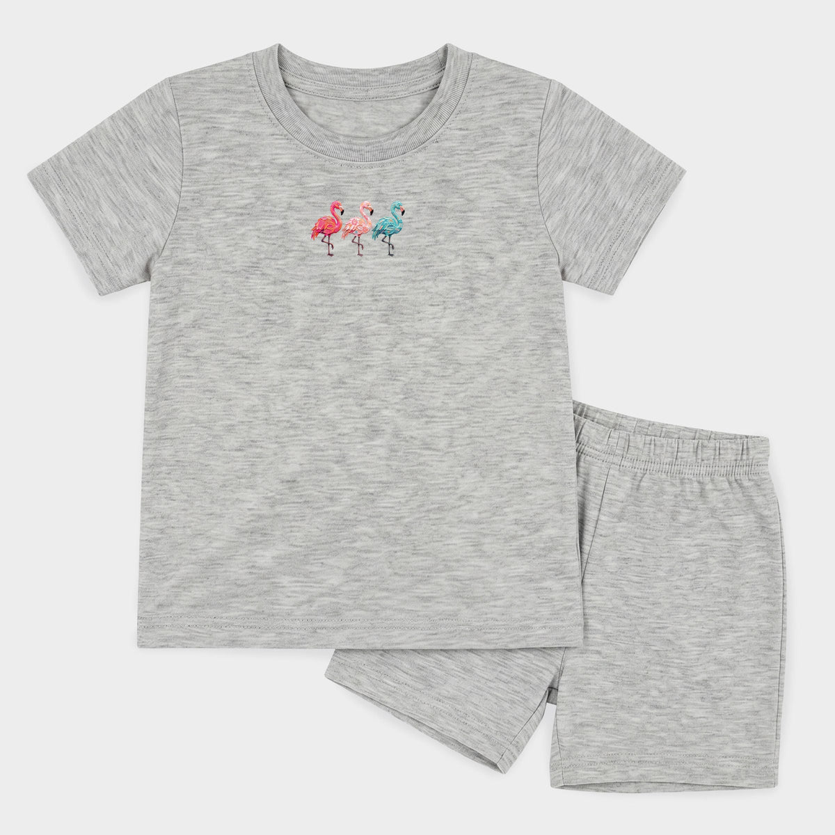 Three Flamingos - Toddler Crew Shorts Set product image 3