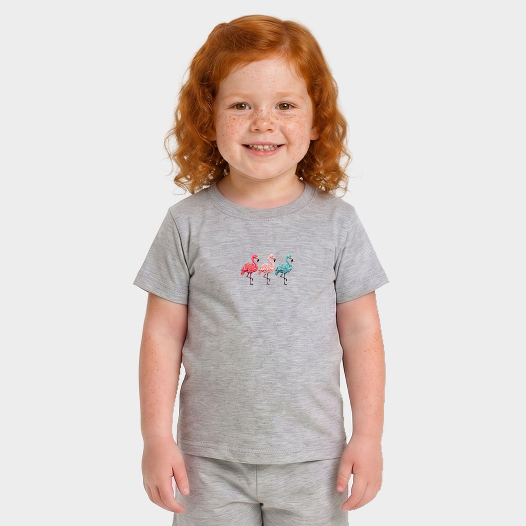 Three Flamingos - Toddler Crew Shorts Set product image 2