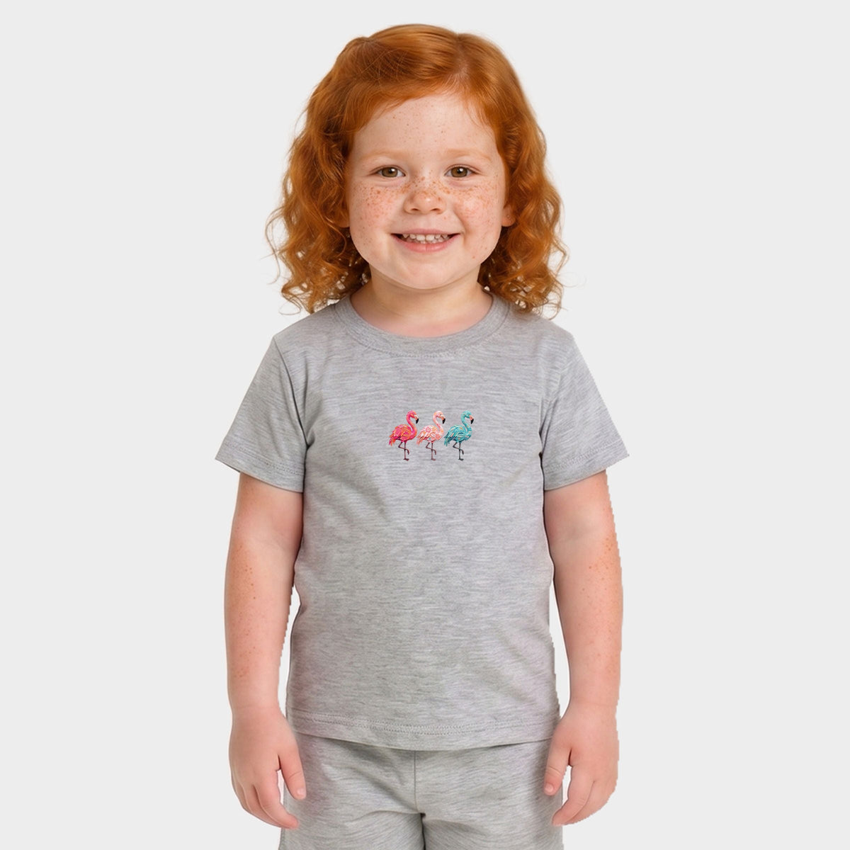 Three Flamingos - Toddler Crew Shorts Set product image 2