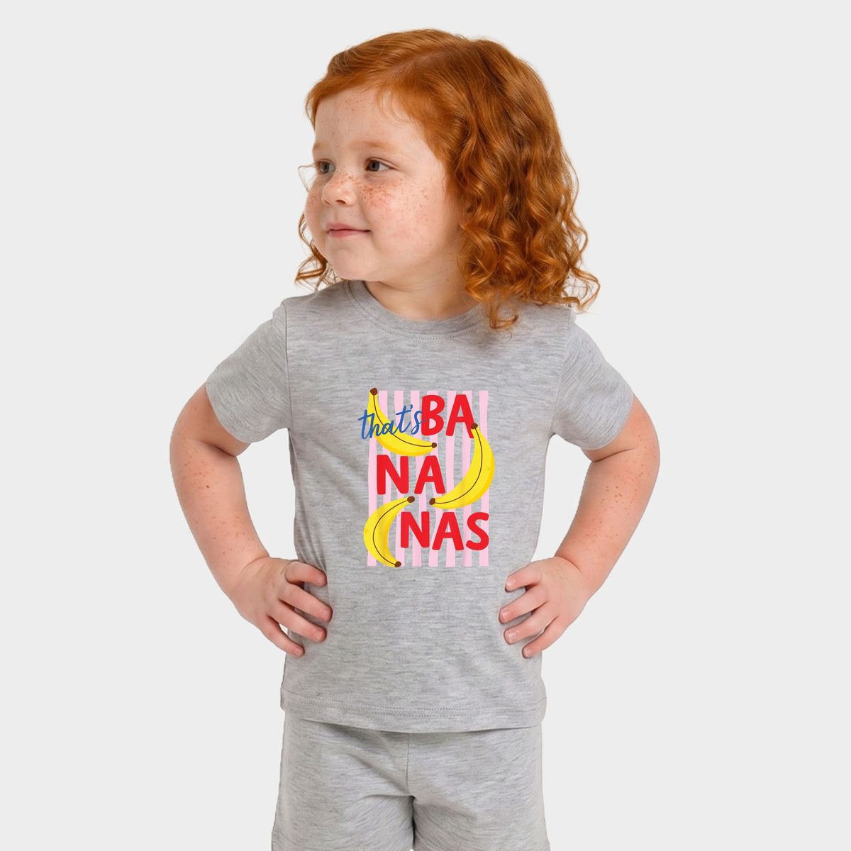 That's Bananas Stripes - Toddler Crew Shorts Set product image 8