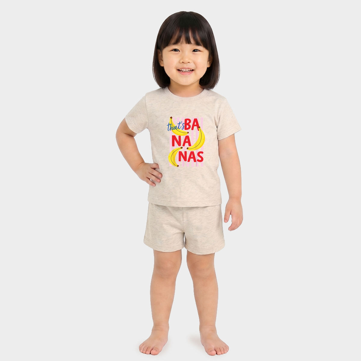 That's Bananas Stripes - Toddler Crew Shorts Set product image 1