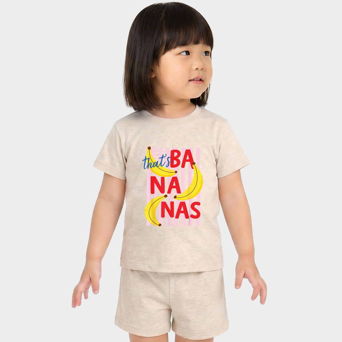 That's Bananas Stripes - Toddler Crew Shorts Set product image 2