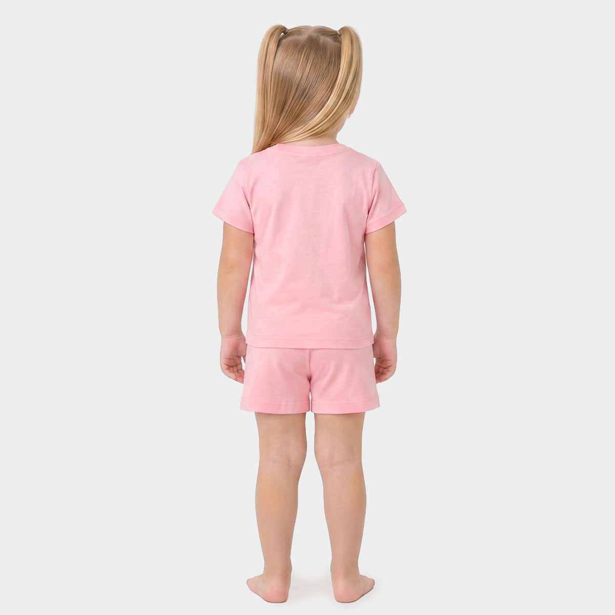 Flamingo Flowers Outline - Toddler Crew Shorts Set product image 9
