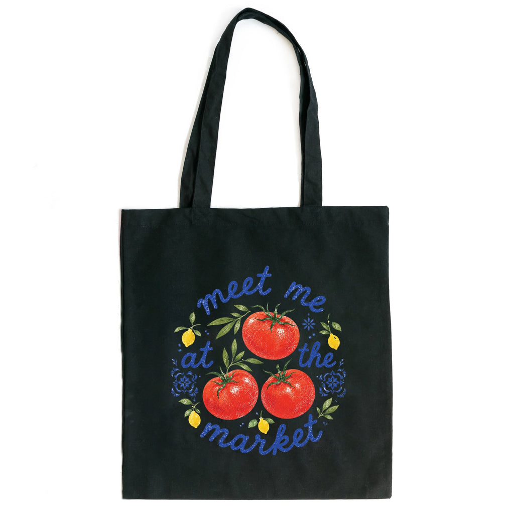 Meet Me at the Market Tomatoes - Canvas Tote
