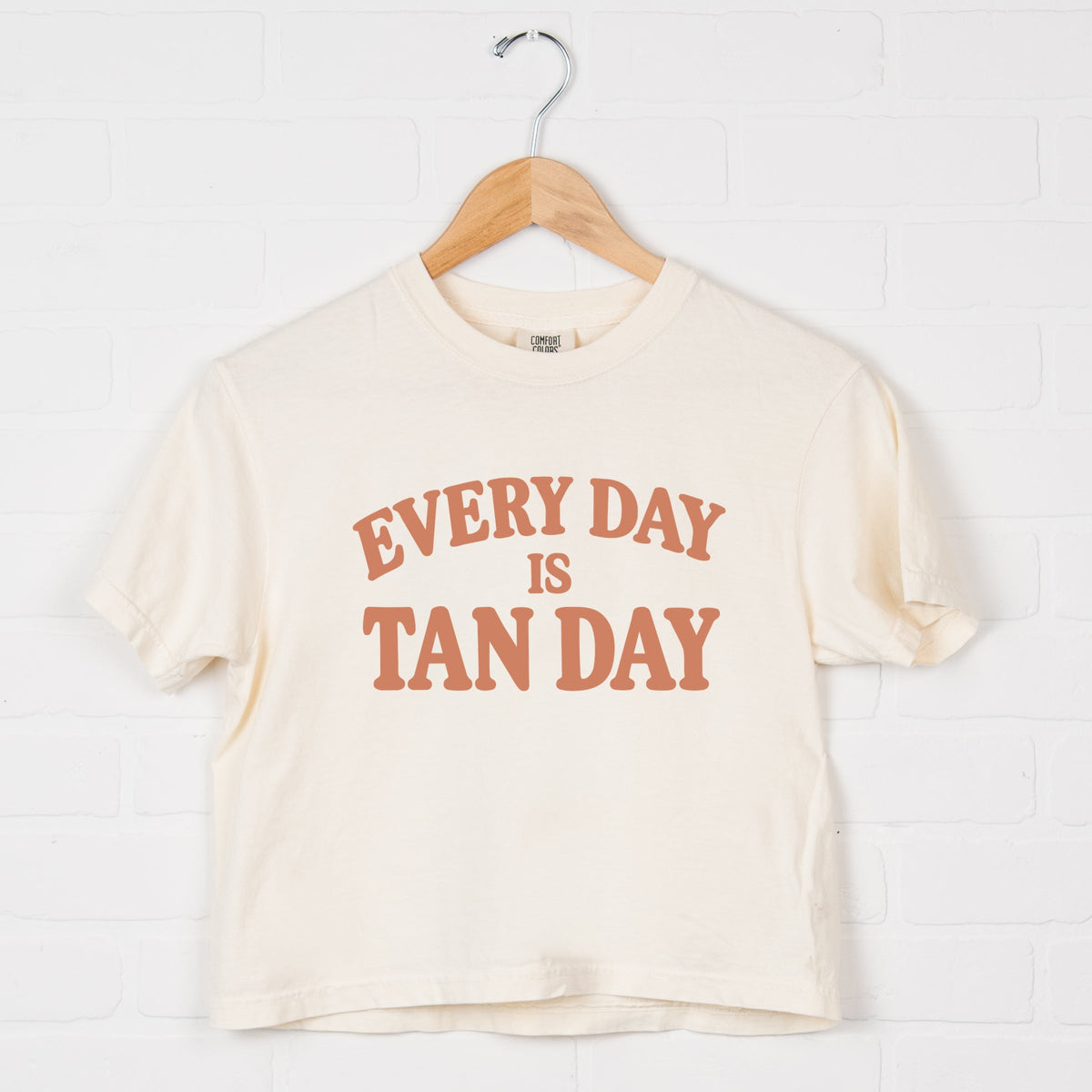Every Day Is Tan - Women's Boxy Crop Top Graphic T-Shirt product image 2