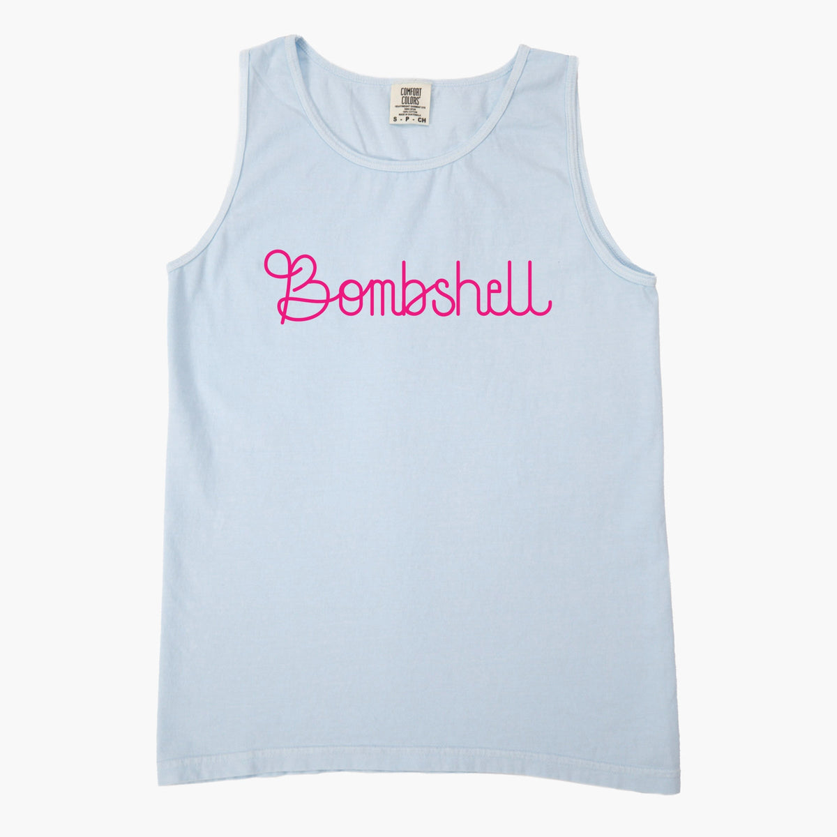 Bombshell Thin - Women's Garment Dyed Graphic Tank Top