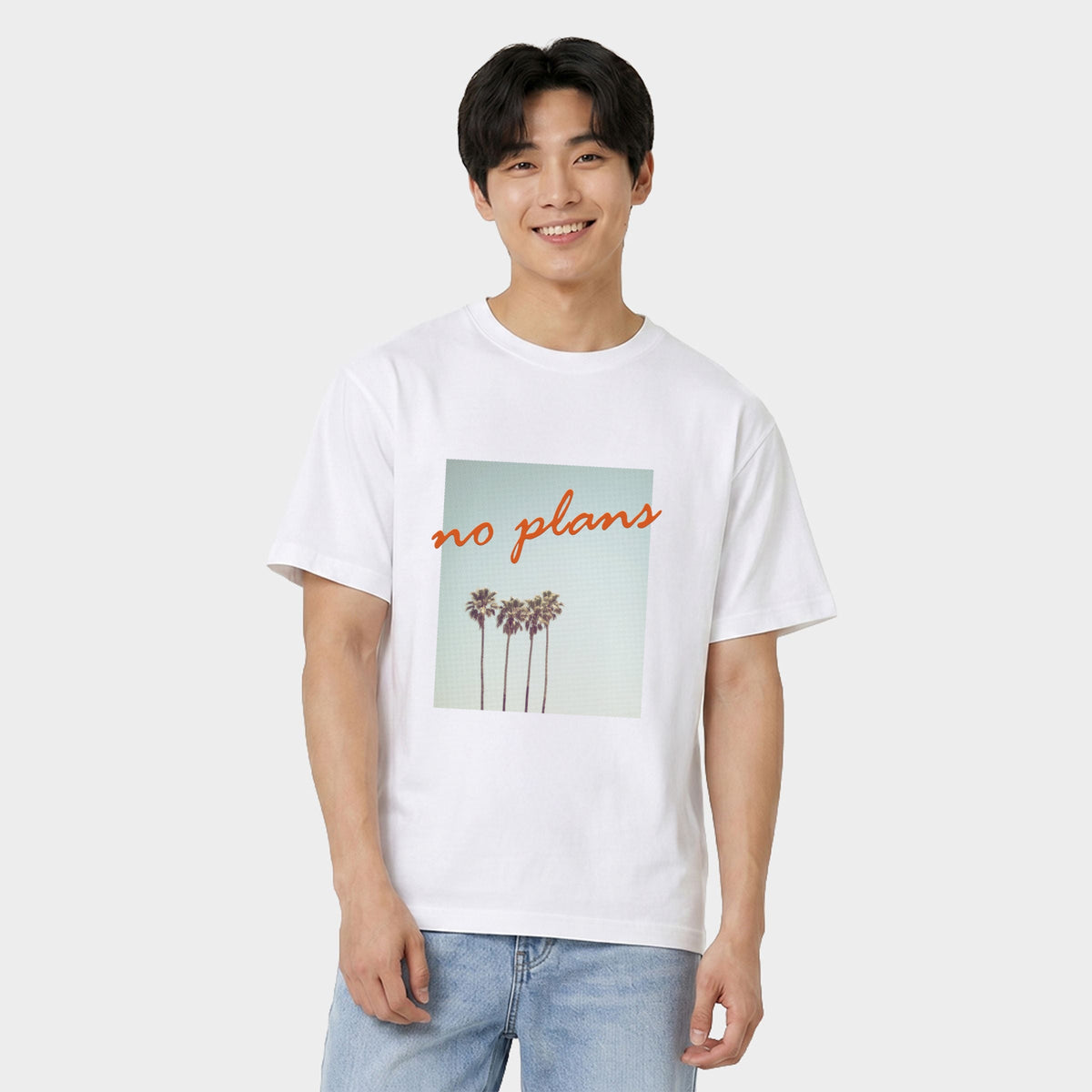No Plans Puff Print - Men's Garment Dyed Graphic T-Shirt product image 1