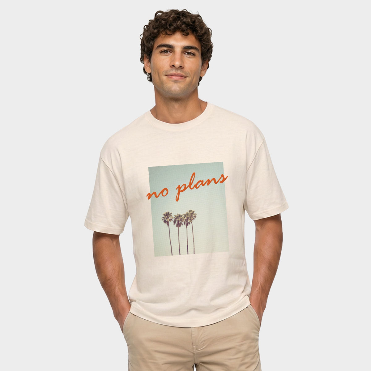No Plans Puff Print - Men's Garment Dyed Graphic T-Shirt product image 4
