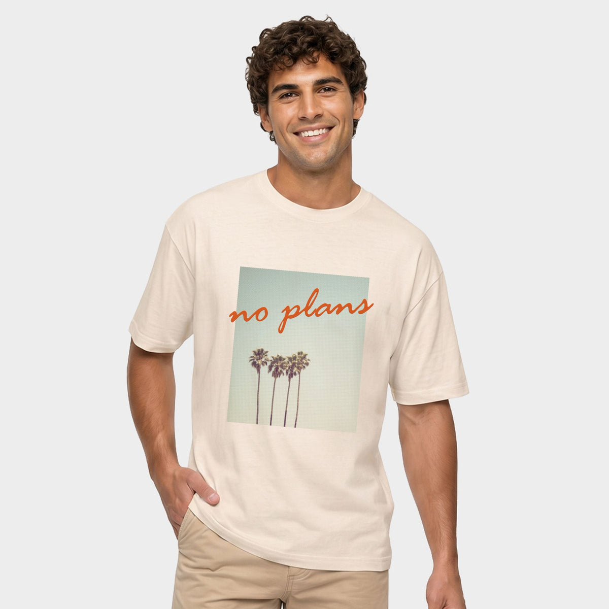 No Plans Puff Print - Men's Garment Dyed Graphic T-Shirt product image 5