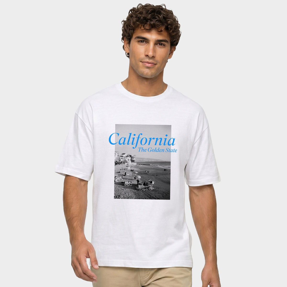 California Golden State Puff Print - Men's Garment Dyed product image 2