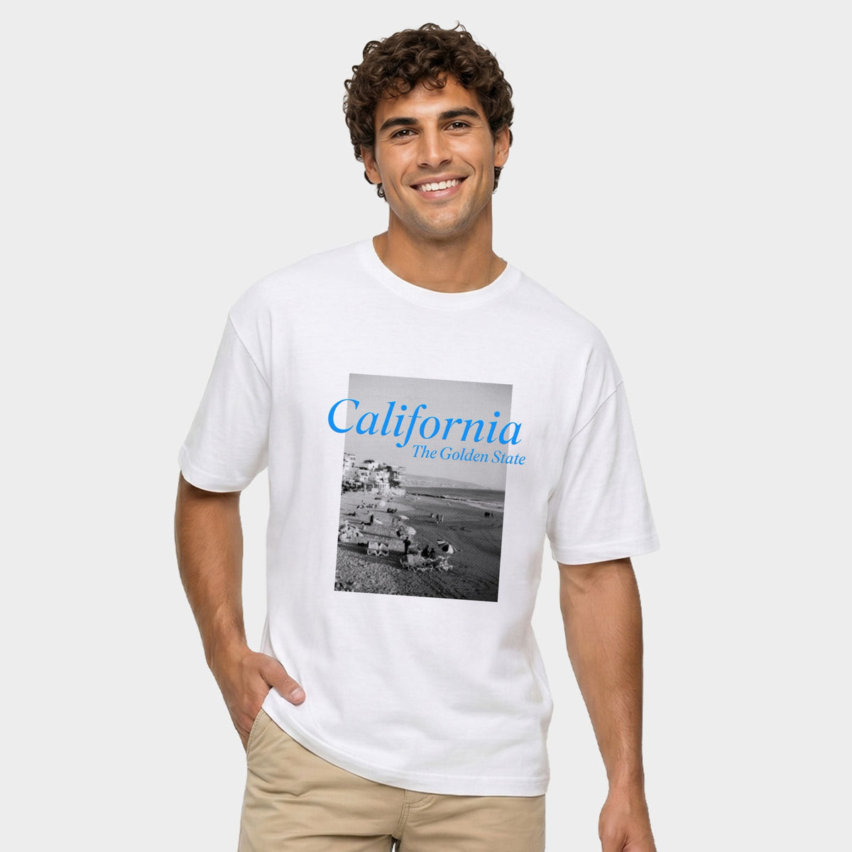 California Golden State Puff Print - Men's Garment Dyed product image 1