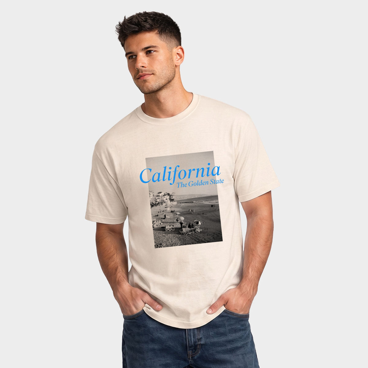 California Golden State Puff Print - Men's Garment Dyed product image 4
