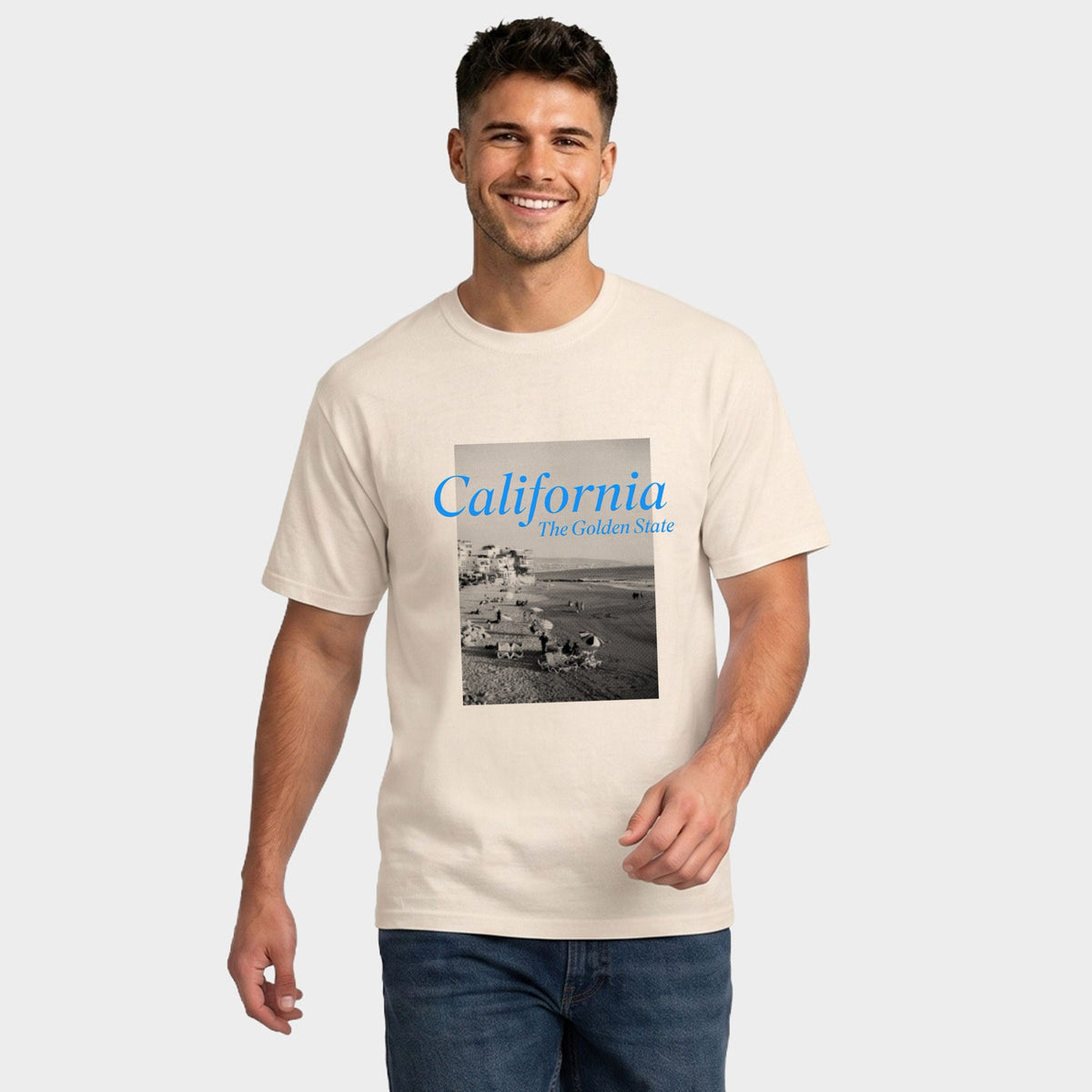 California Golden State Puff Print - Men's Garment Dyed product image 5