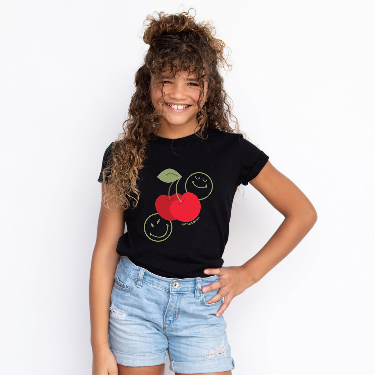 SmileyWorld Cherry Bunch - Youth Short Sleeve Graphic product image 1