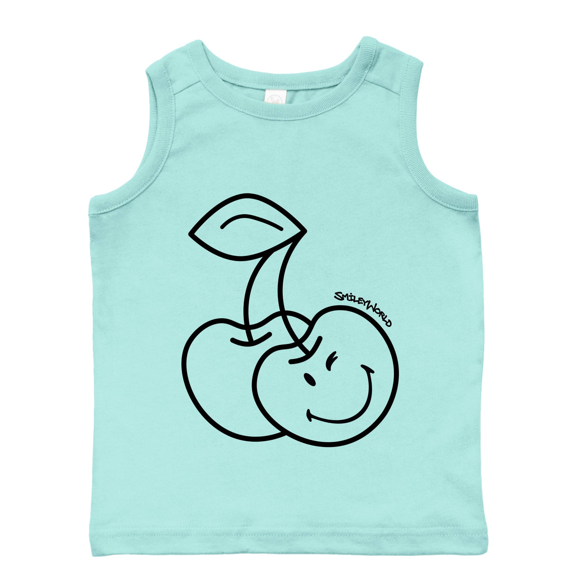 SmileyWorld Cherry Face Outline - Toddler Graphic Tank