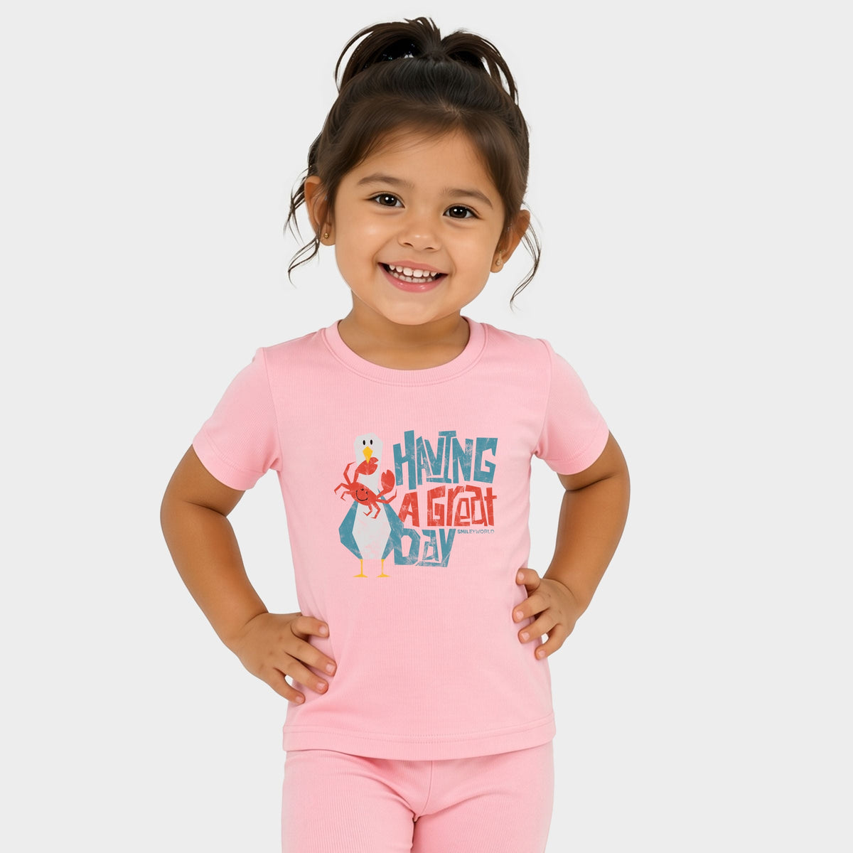 SmileyWorld Having A Great Day - Toddler Crew Shorts Set product image 5