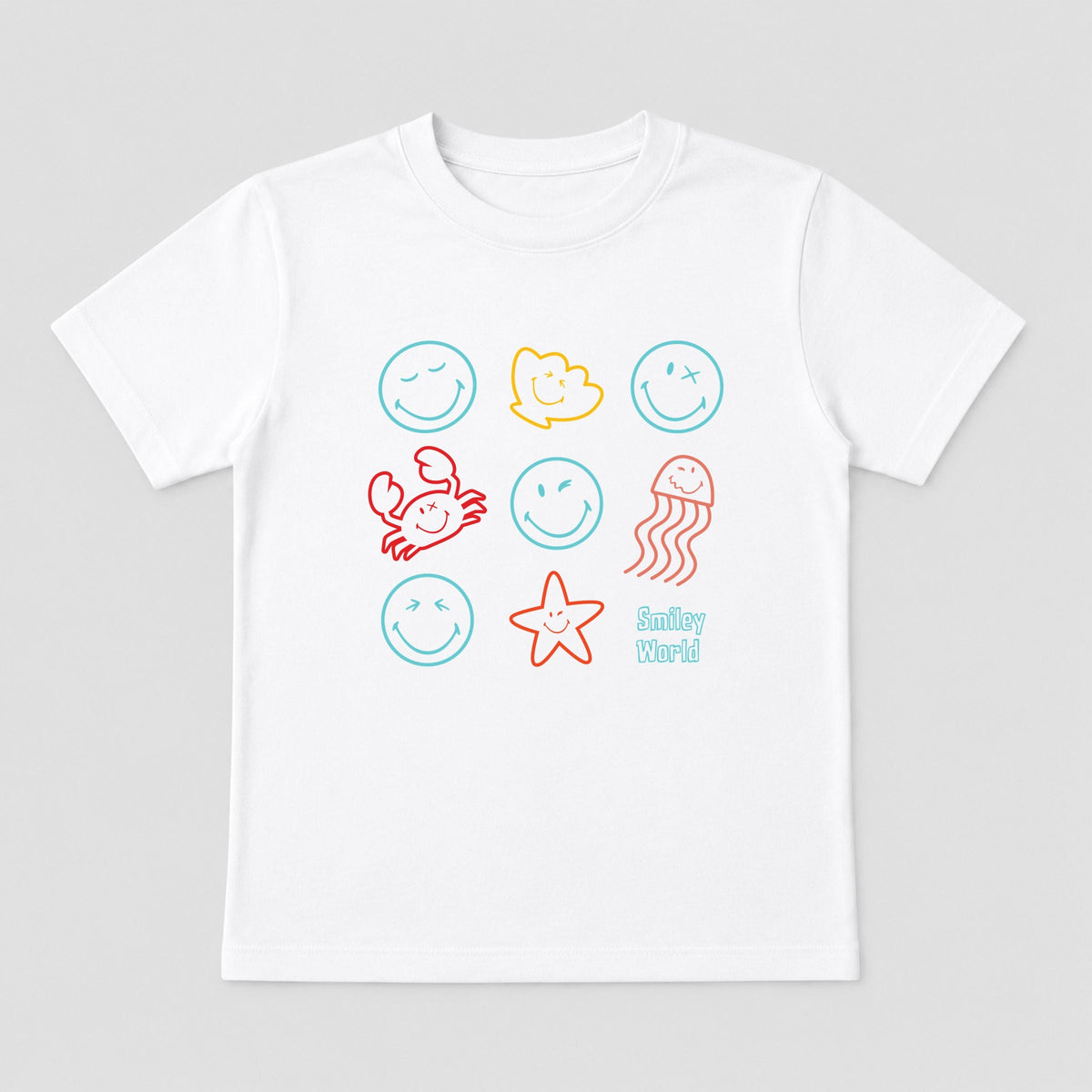 SmileyWorld Sea Critters Grid - Toddler Short Sleeve product image 2