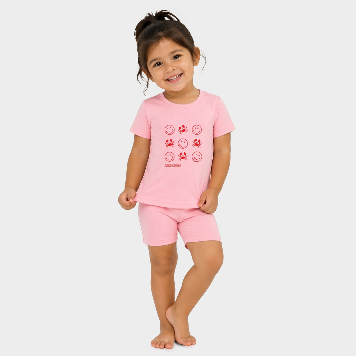 SmileyWorld Crabby Grid - Toddler Crew Shorts Set product image 3