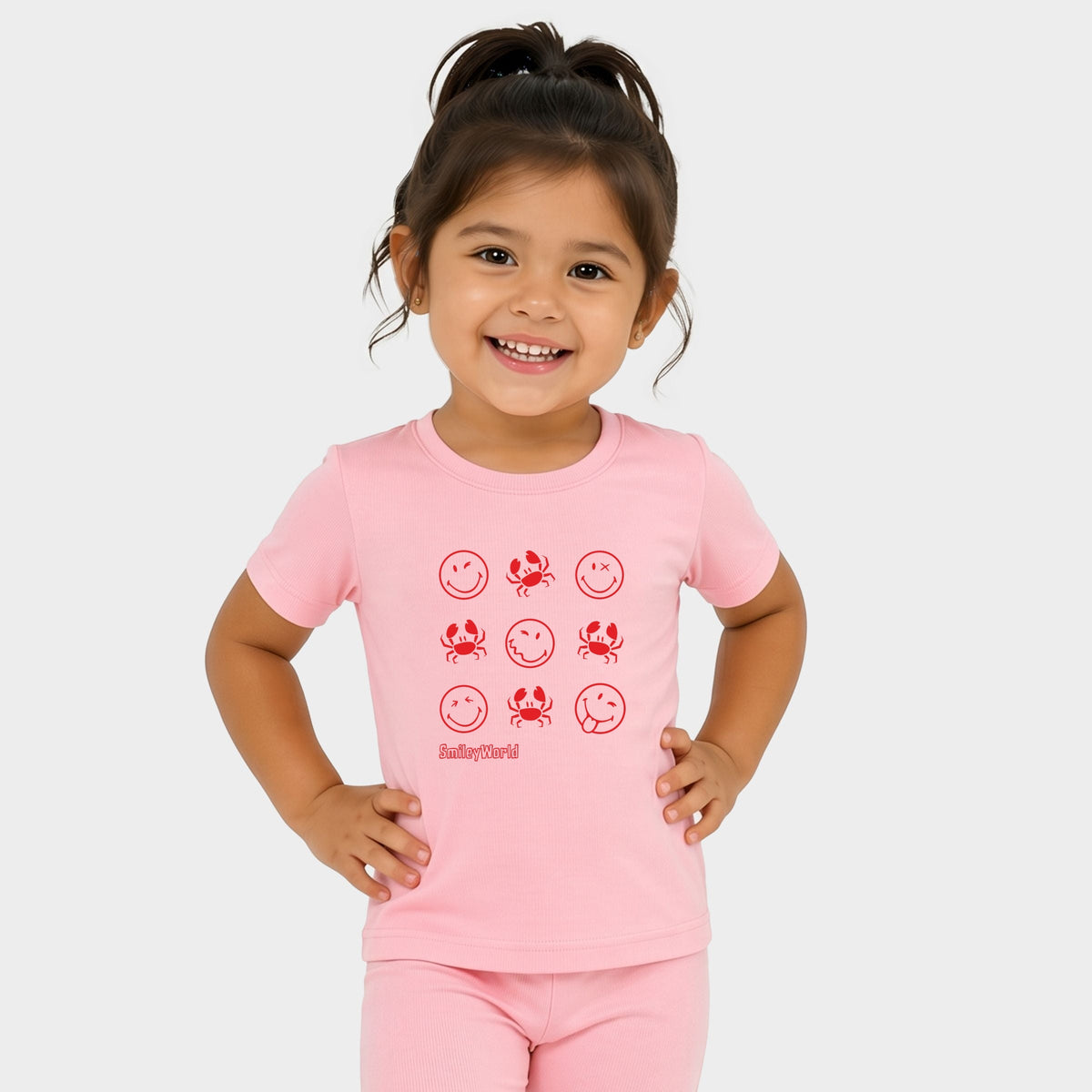 SmileyWorld Crabby Grid - Toddler Crew Shorts Set product image 2