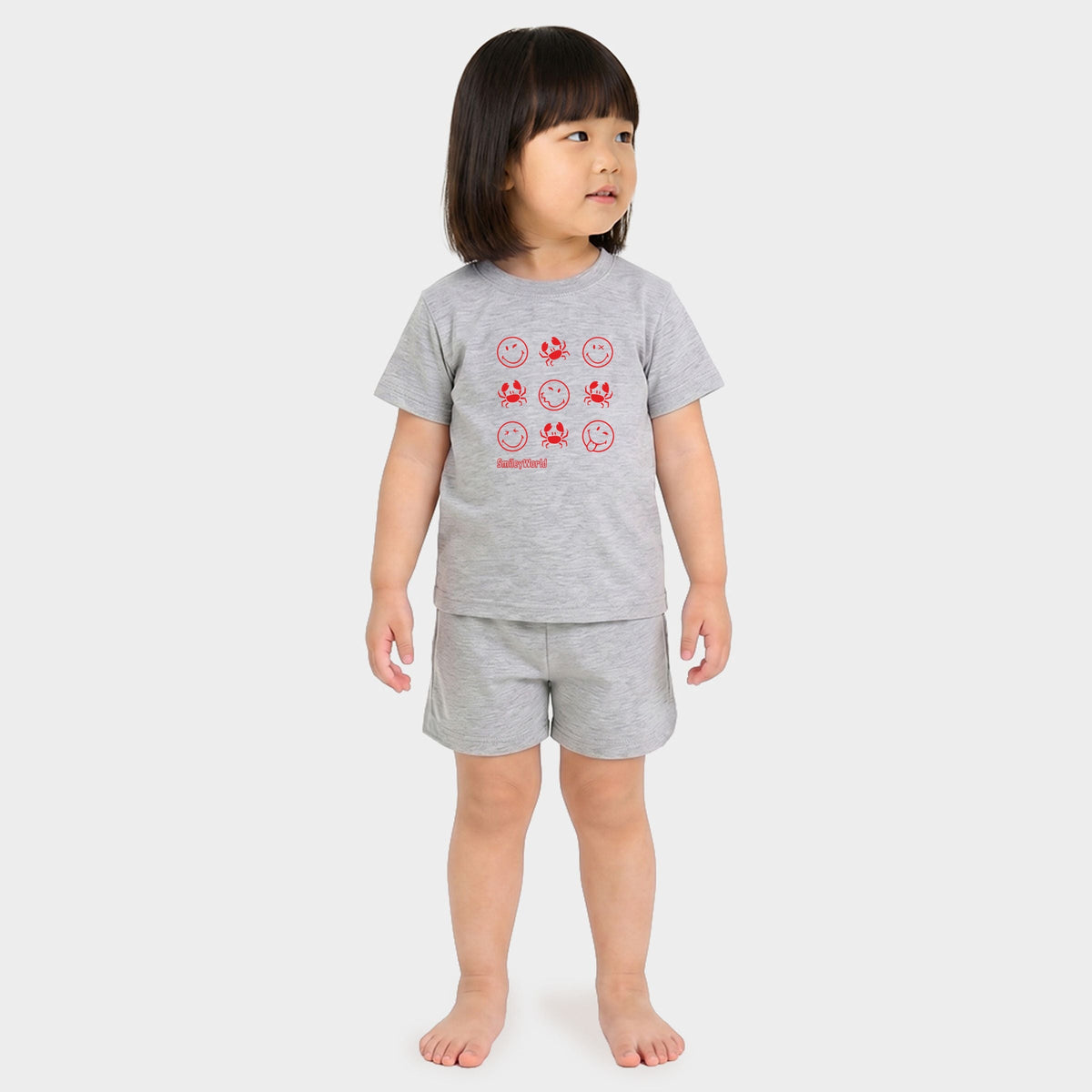 SmileyWorld Crabby Grid - Toddler Crew Shorts Set product image 4
