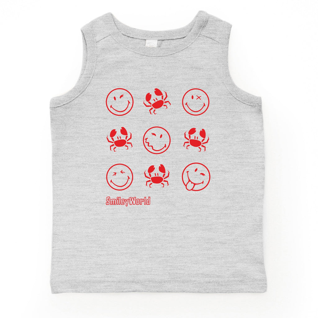 SmileyWorld Crabby Grid - Toddler Graphic Tank