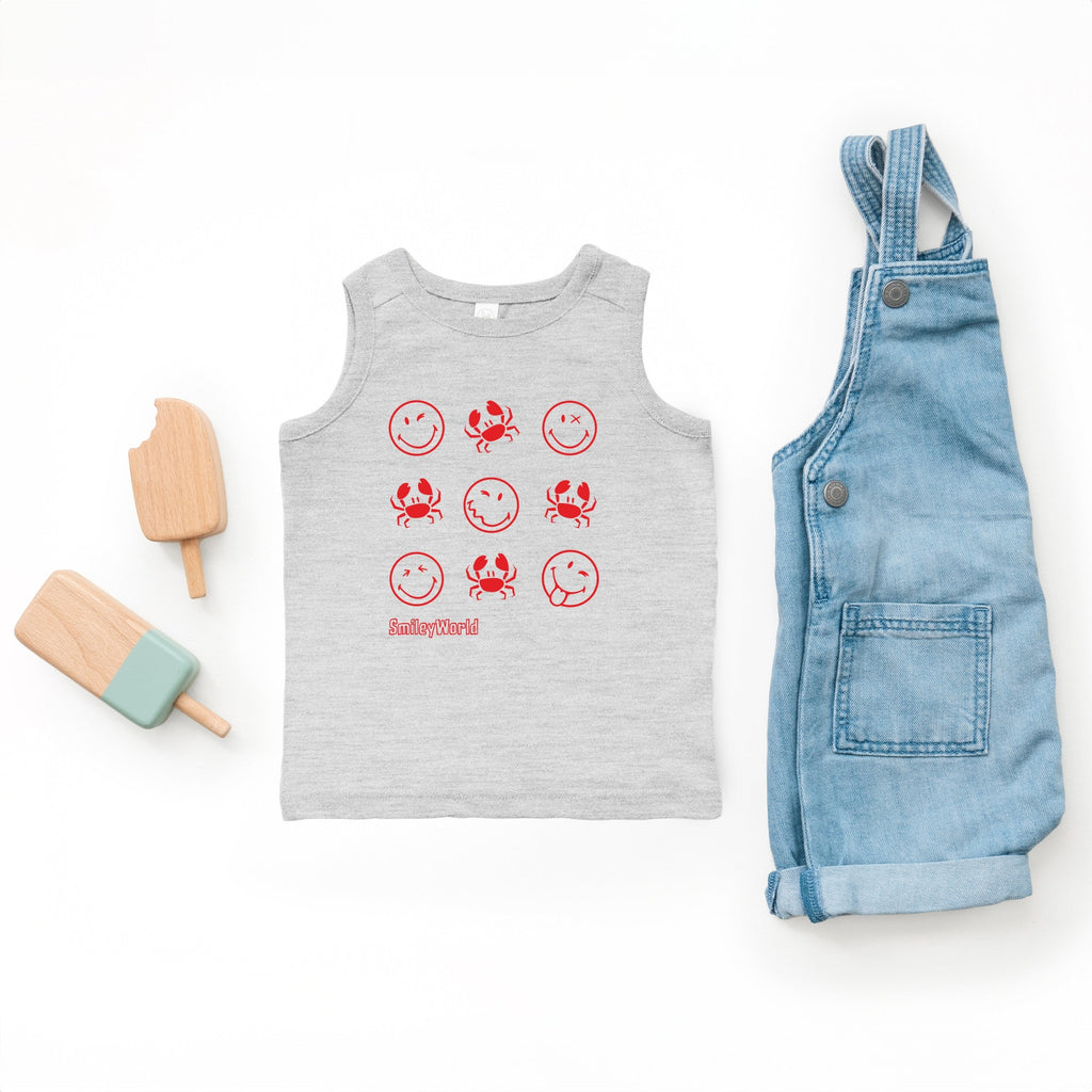 SmileyWorld Crabby Grid - Toddler Graphic Tank