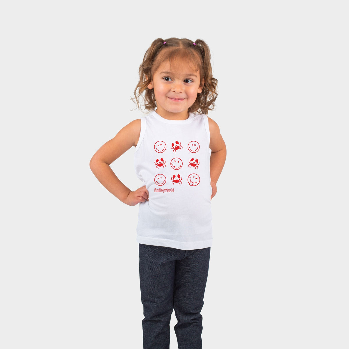 SmileyWorld Crabby Grid - Toddler Graphic Tank
