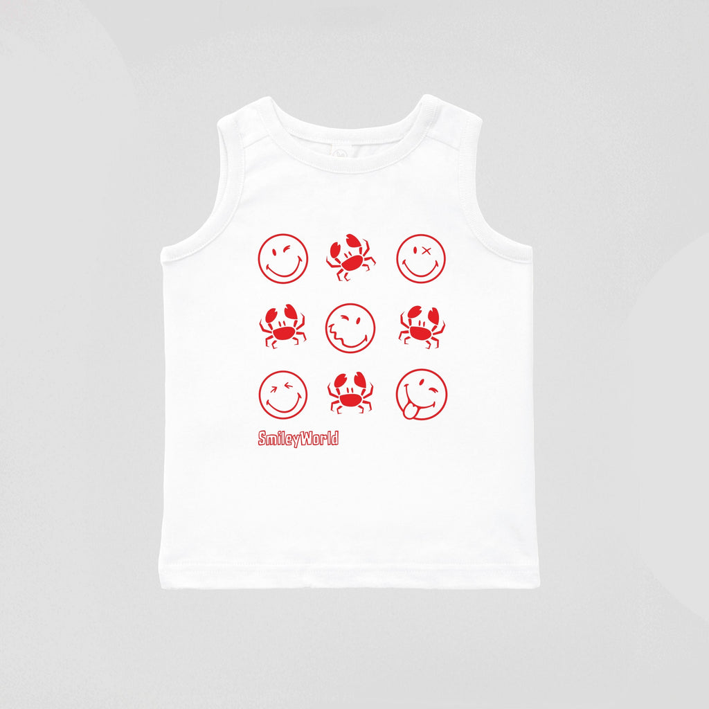 SmileyWorld Crabby Grid - Toddler Graphic Tank
