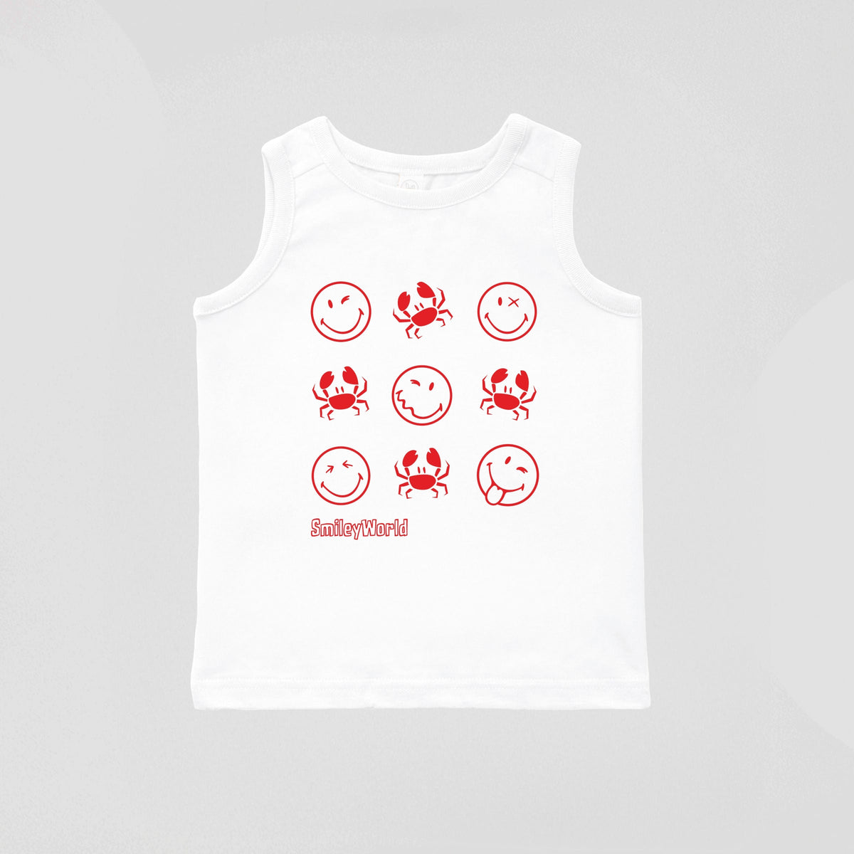SmileyWorld Crabby Grid - Toddler Graphic Tank