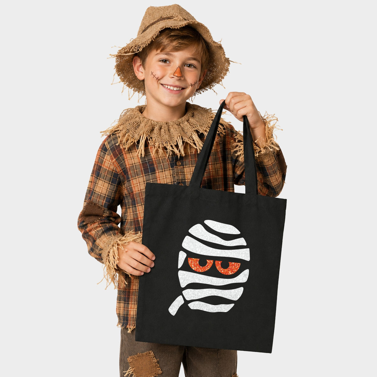 Mummy Face Glitter - Canvas Tote