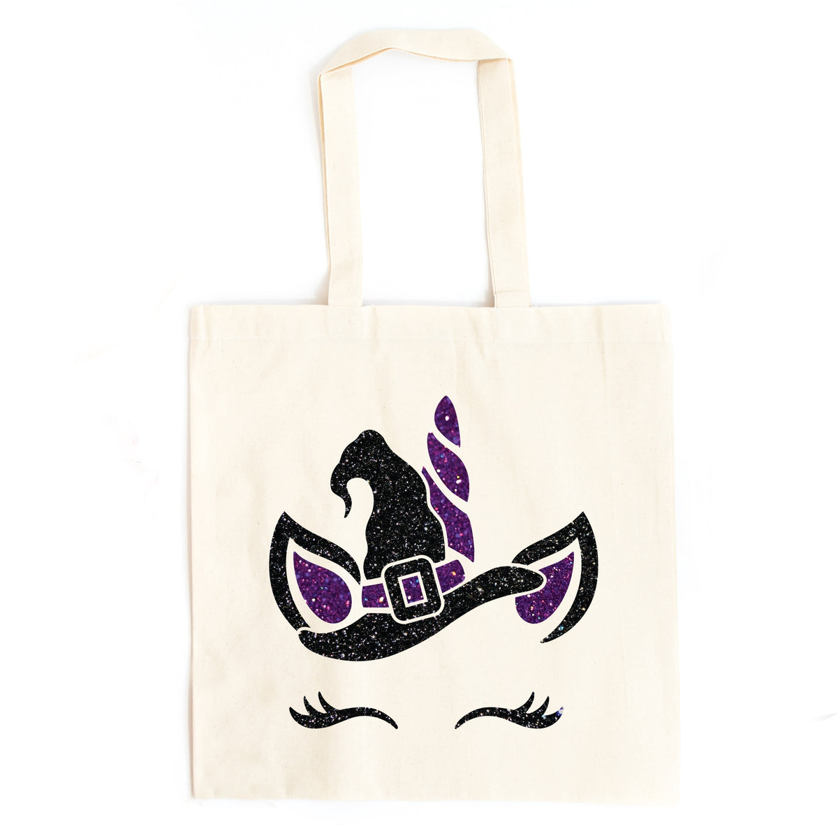 Unicorn Witch Glitter - Canvas Tote