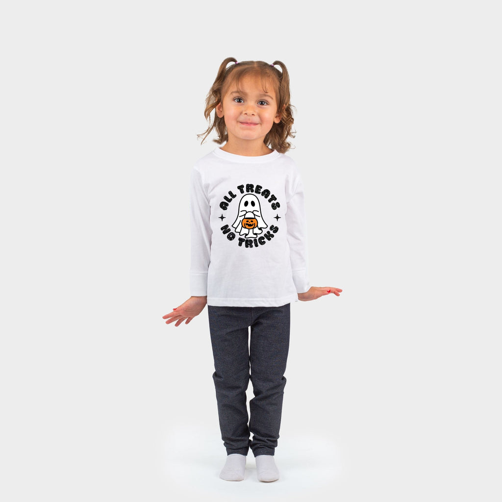 All Treats No Tricks Ghost Glitter - Toddler Long Sleeve product image 1