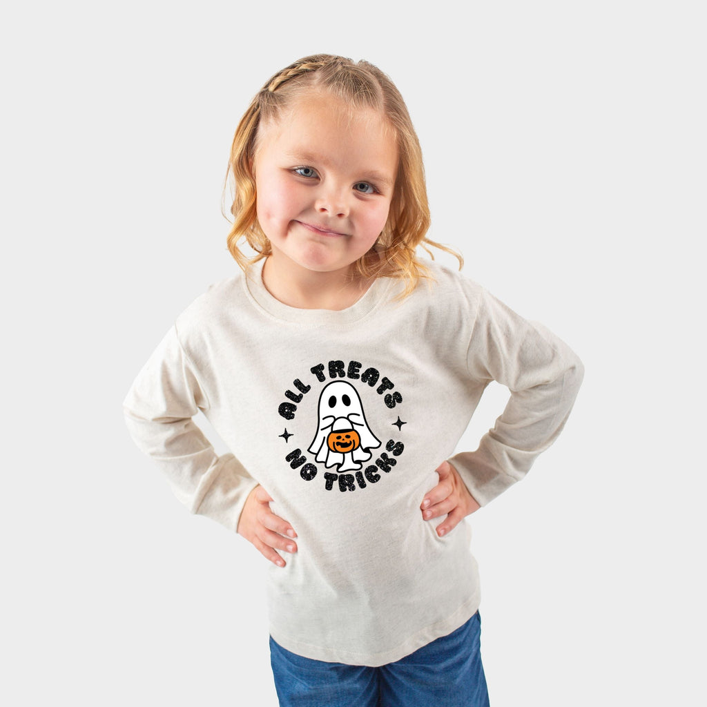 All Treats No Tricks Ghost Glitter - Toddler Long Sleeve product image 8