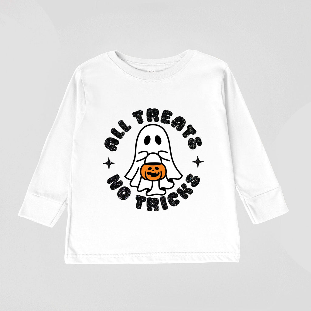 All Treats No Tricks Ghost Glitter - Toddler Long Sleeve product image 2
