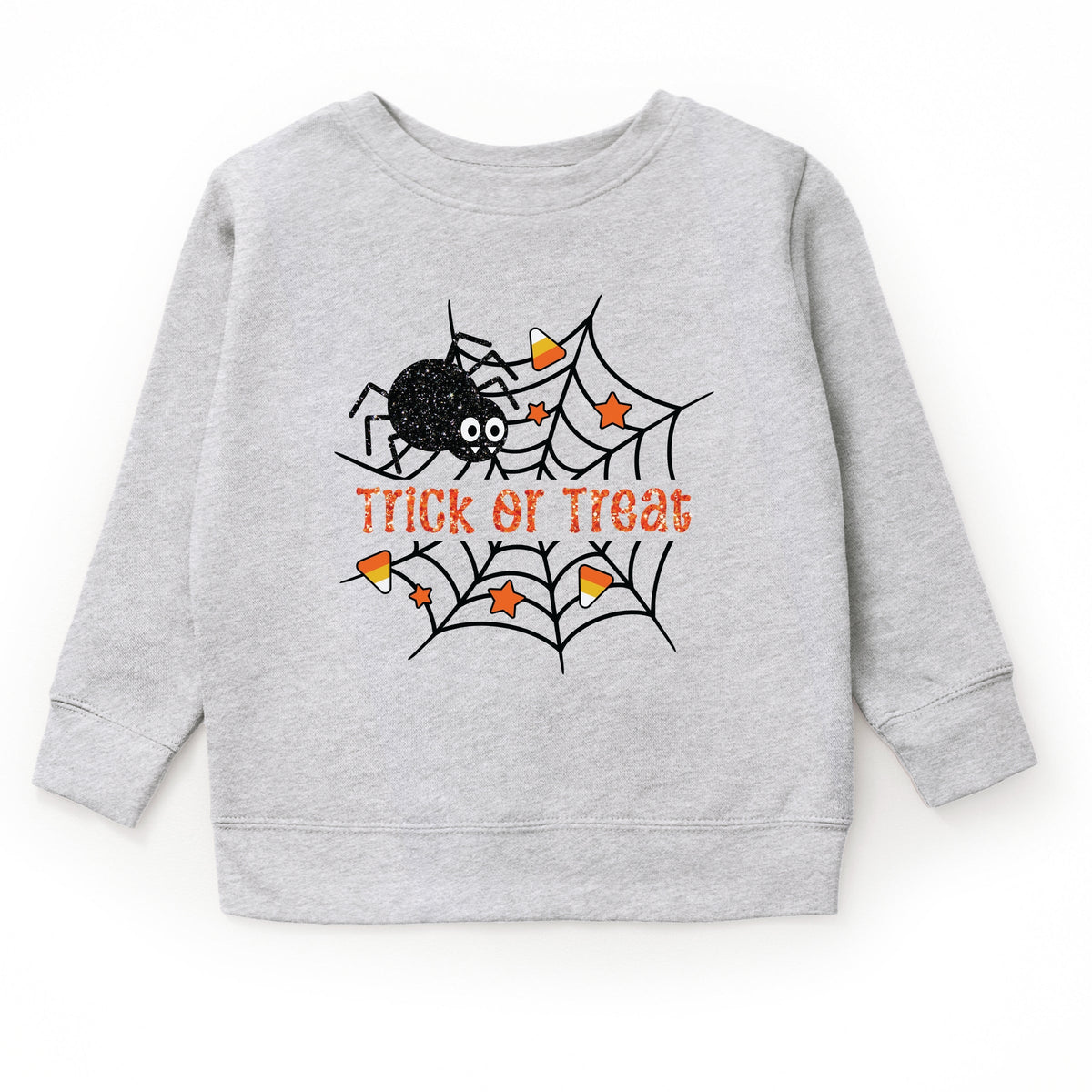 Trick or Treat Spiderweb Glitter - Youth Graphic Sweatshirt product image 2