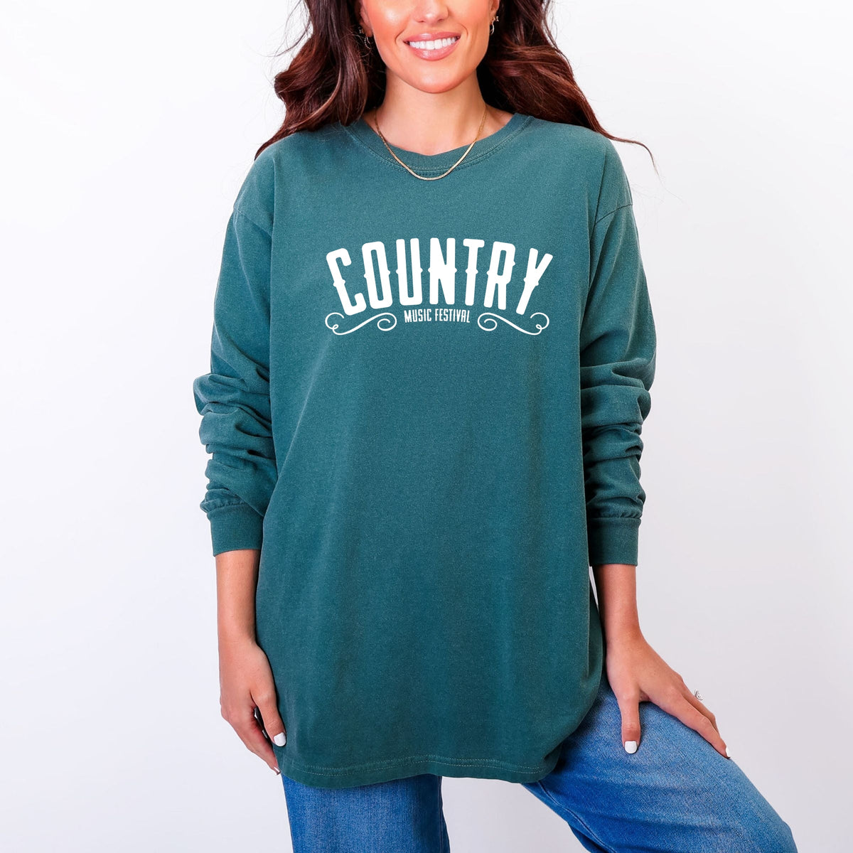 Country Music Festival - Women's Garment Dyed Long Sleeve product image 3