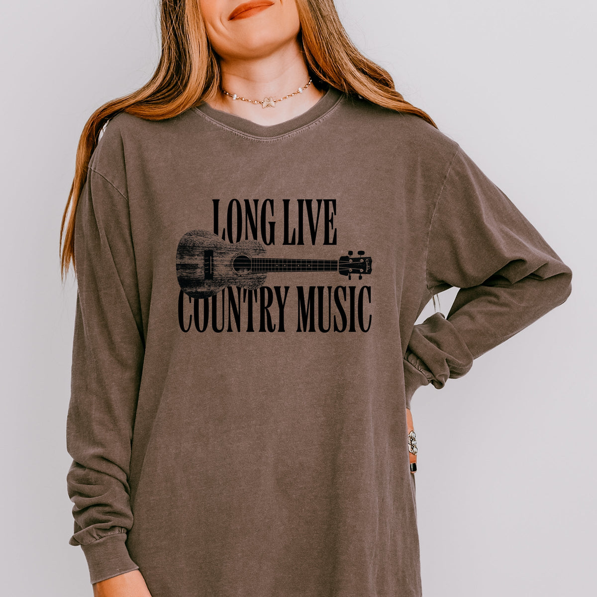 Long Live Country Music - Women's Garment Dyed Sleeve product image 1