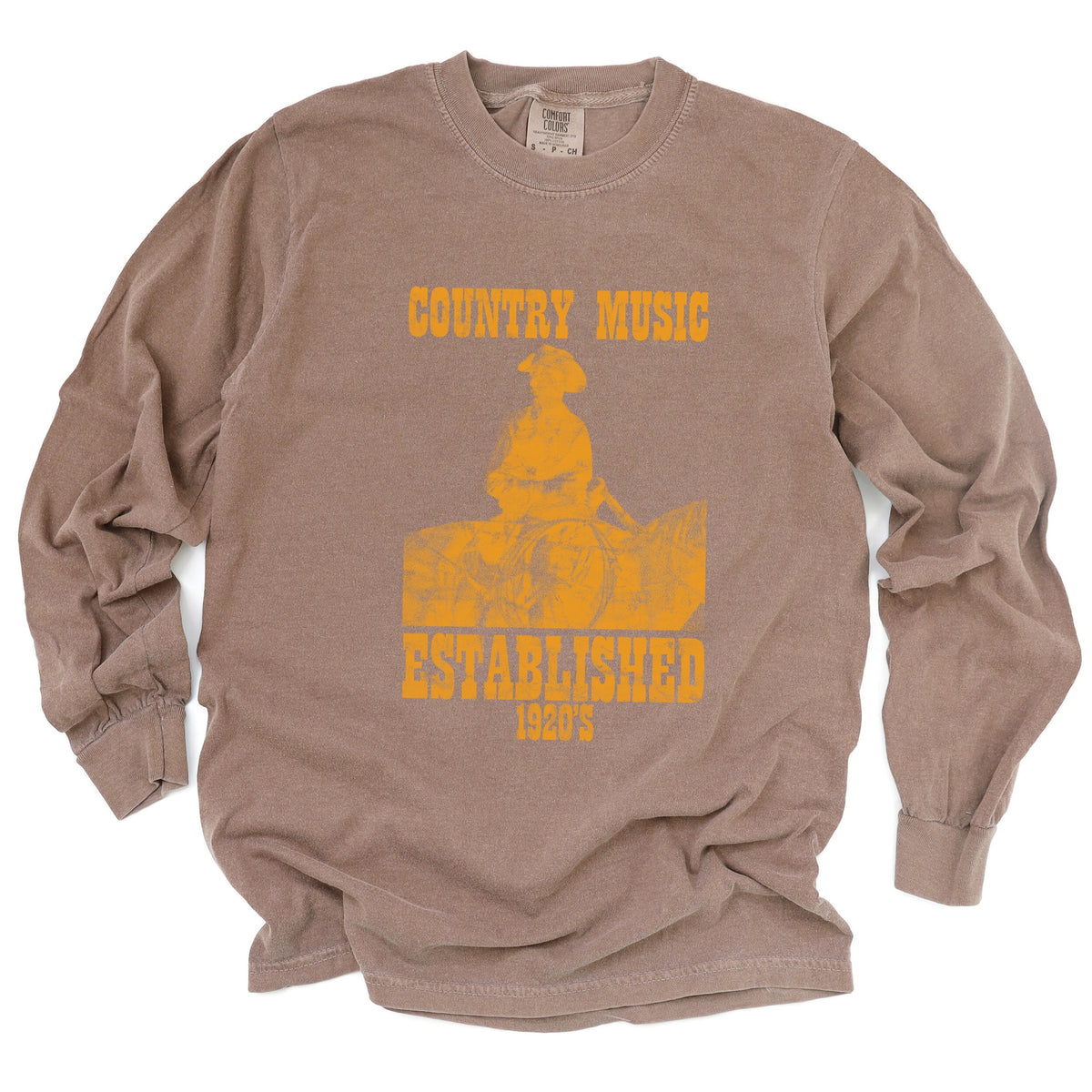 Country Music EST 1920s - Women's Garment Dyed Long Sleeve product image 5