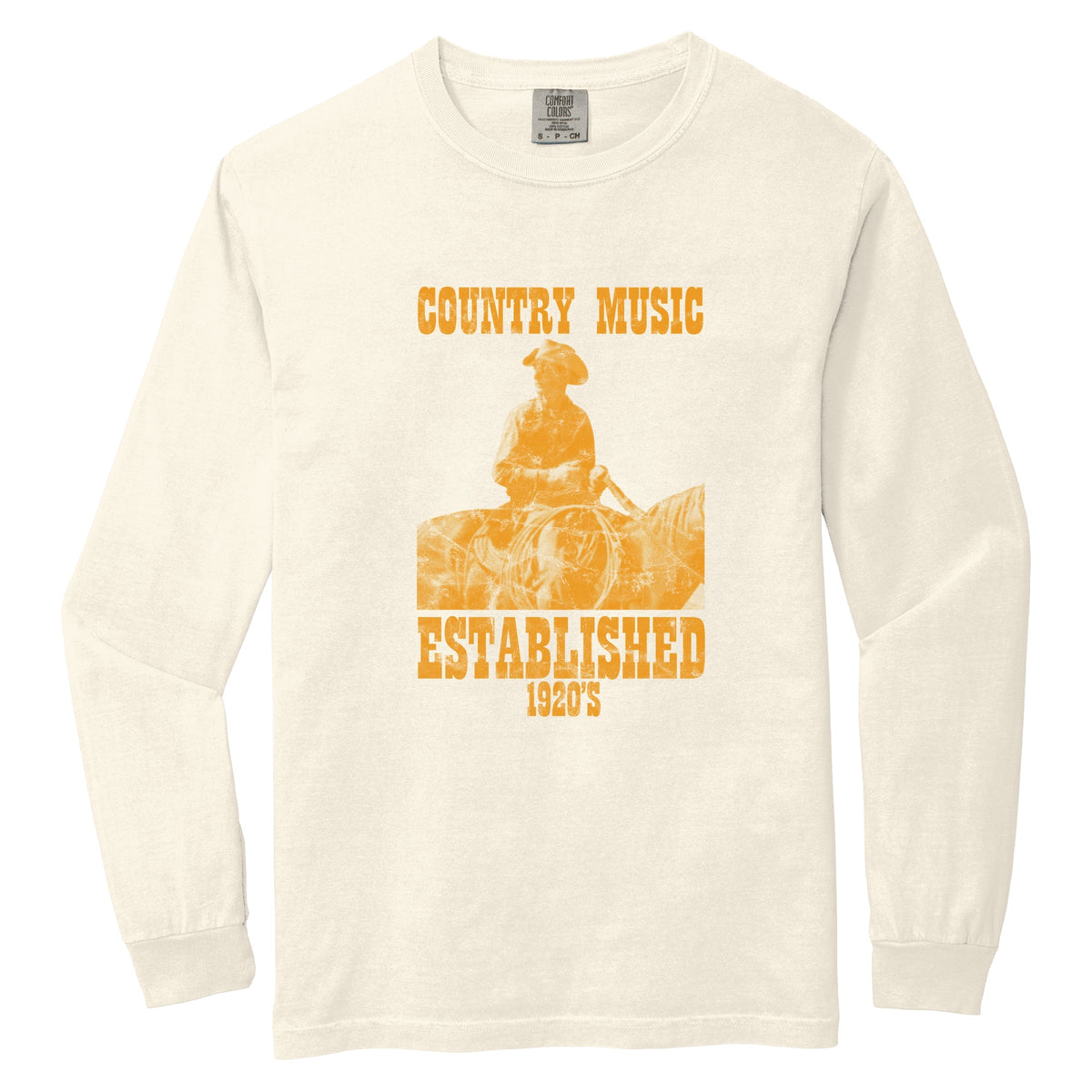 Country Music EST 1920s - Women's Garment Dyed Long Sleeve product image 2