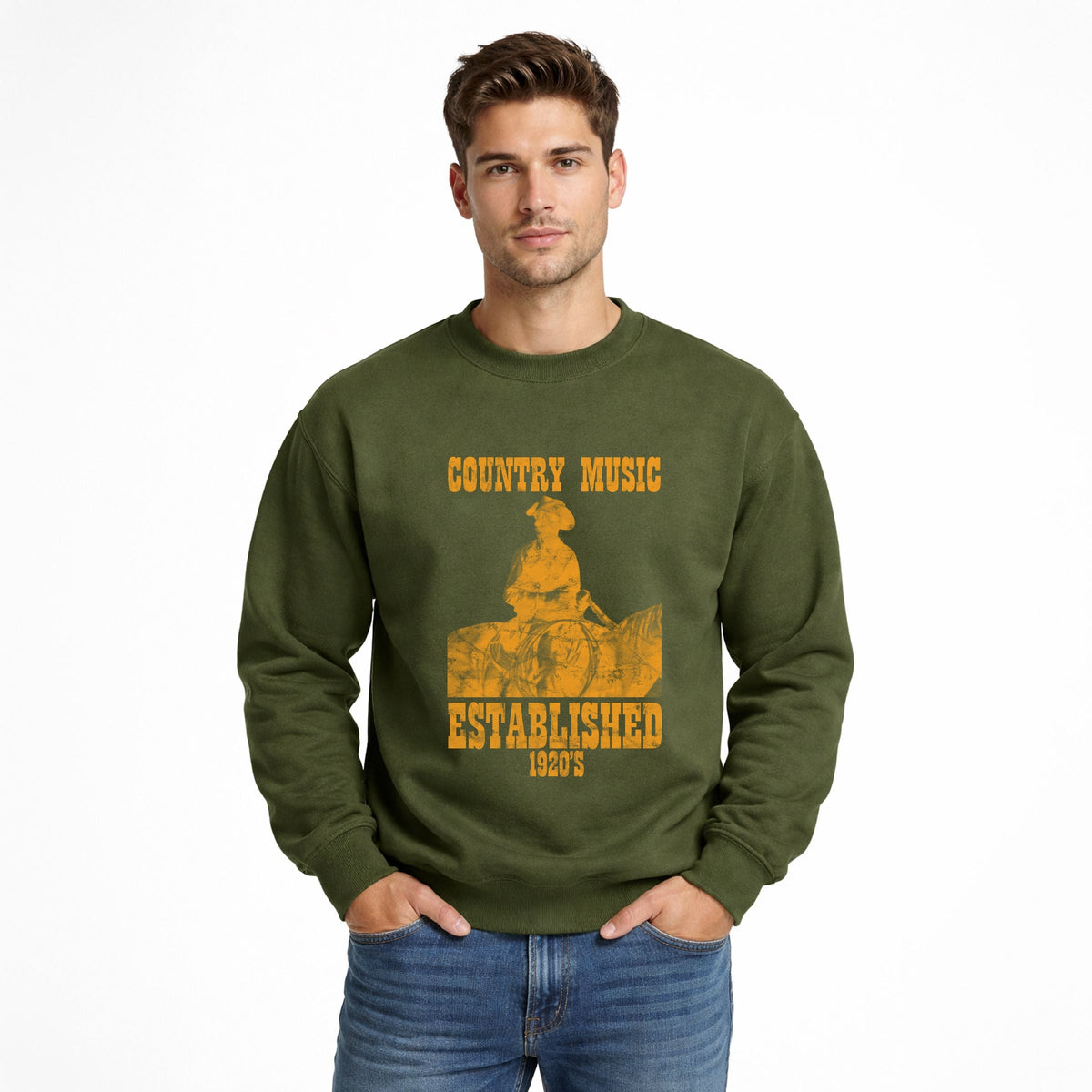 Country Music EST 1920s - Men's Graphic Sweatshirt product image 3