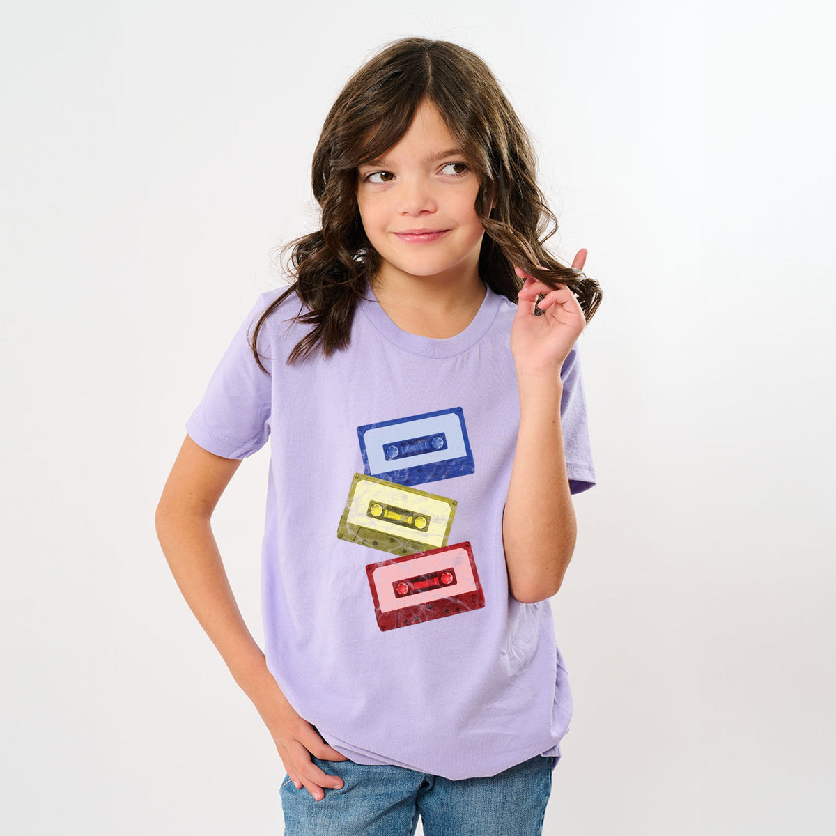 Cassette Tape Stack - Youth Short Sleeve Graphic T-Shirt product image 1