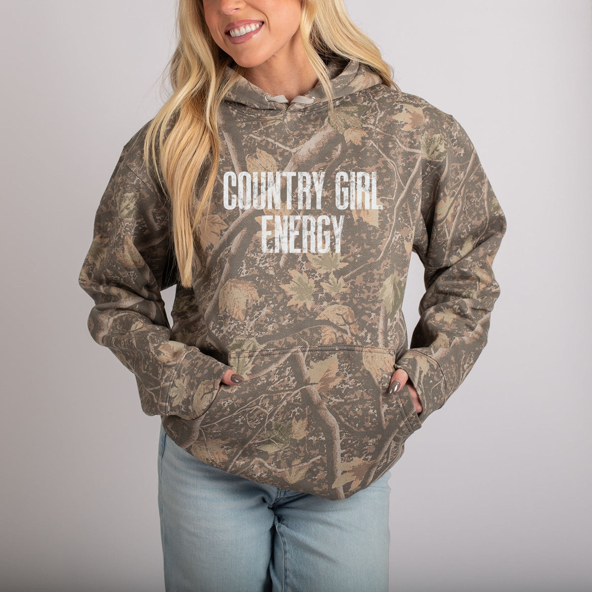 Country Girl Energy - Women's Camo Hoodie product image 5