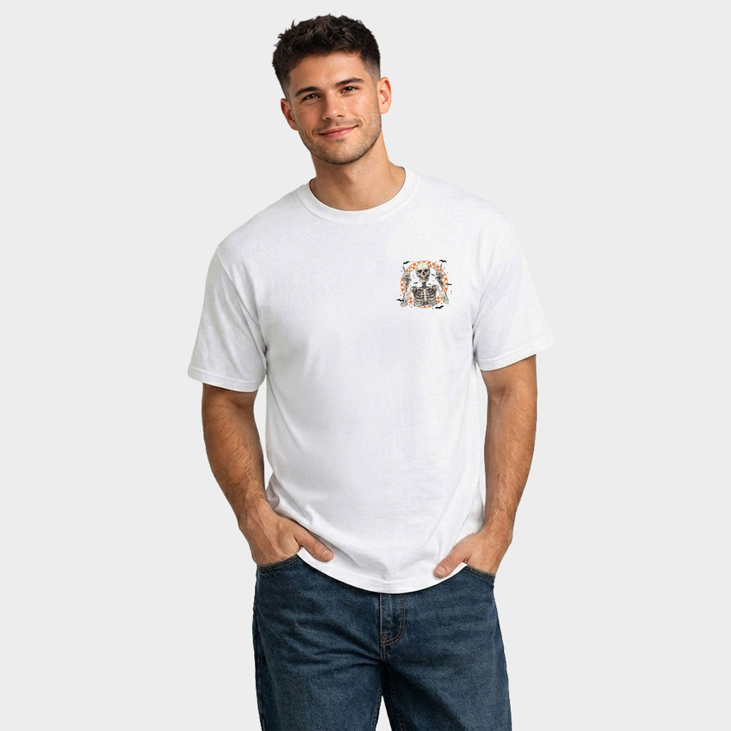 Peace Sign Skeleton - Men's Garment Dyed Graphic T-Shirt product image 12