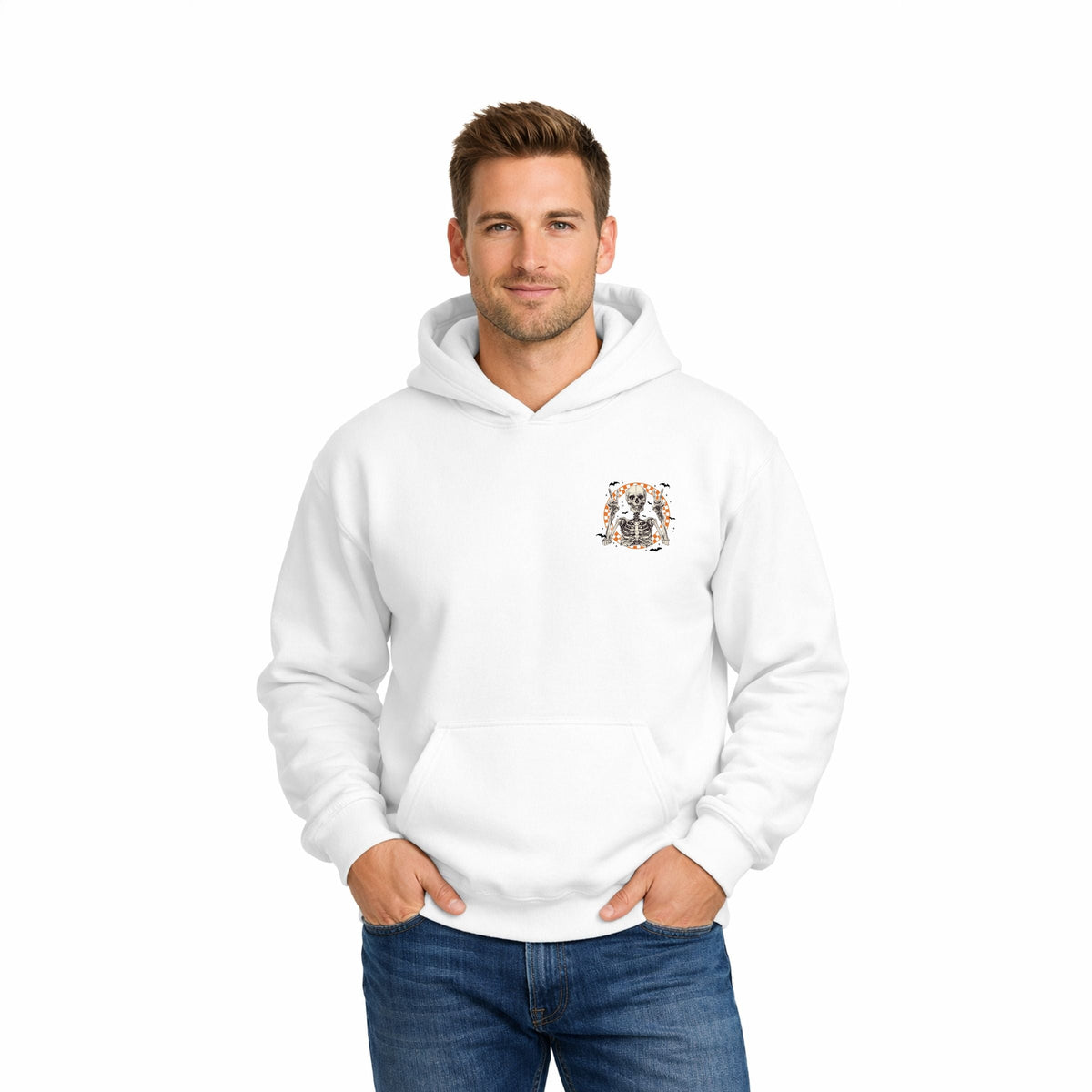 Peace Sign Skeleton - Men's Graphic Hoodie product image 1