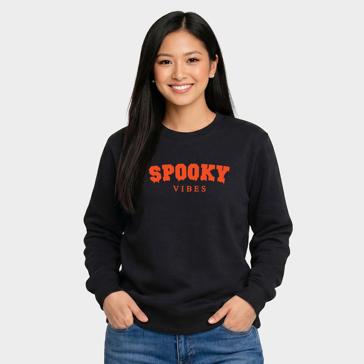 Spooky Vibes Puff Print - Women's Graphic Sweatshirt product image 1