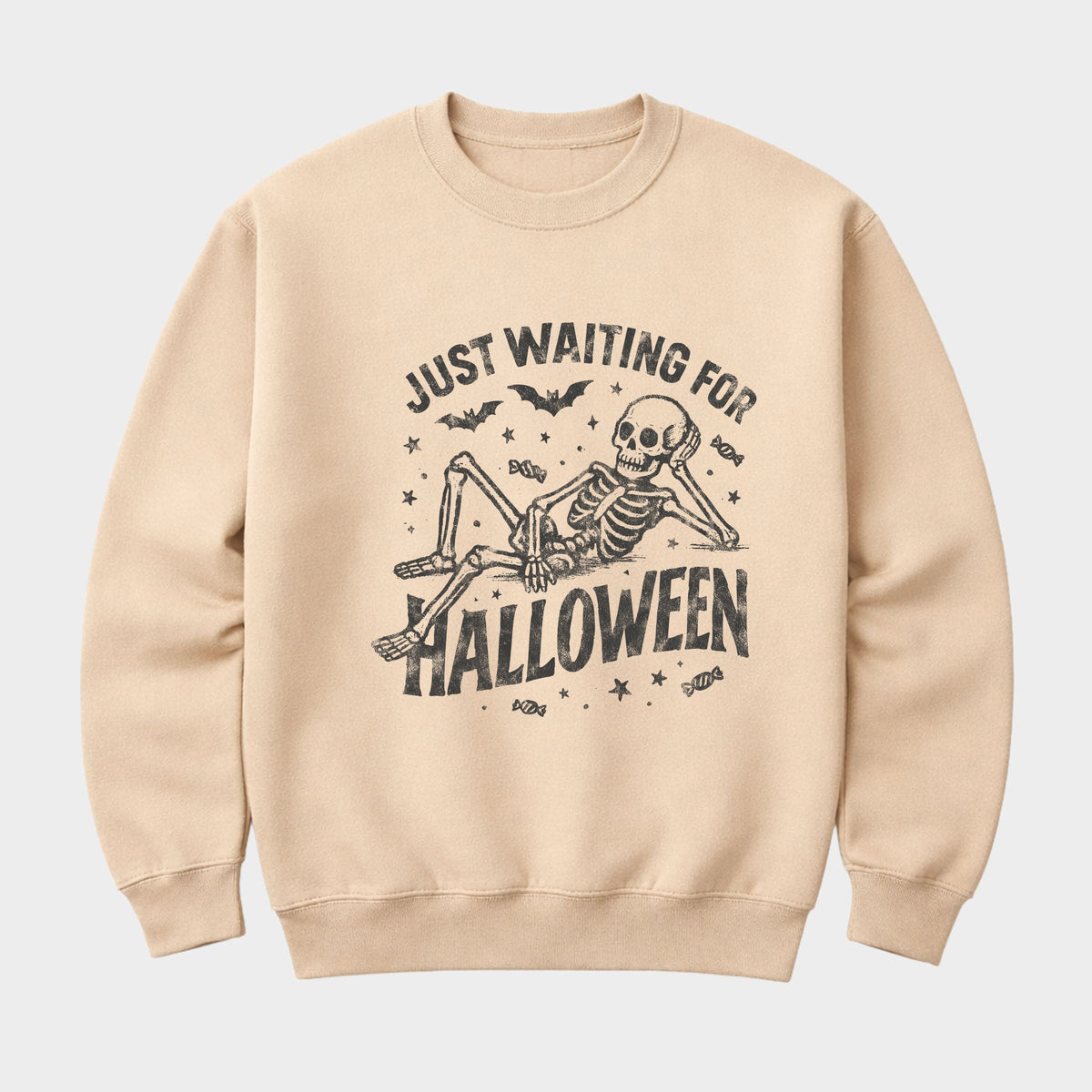 Just Waiting For Halloween Skeleton - Men's Graphic product image 5