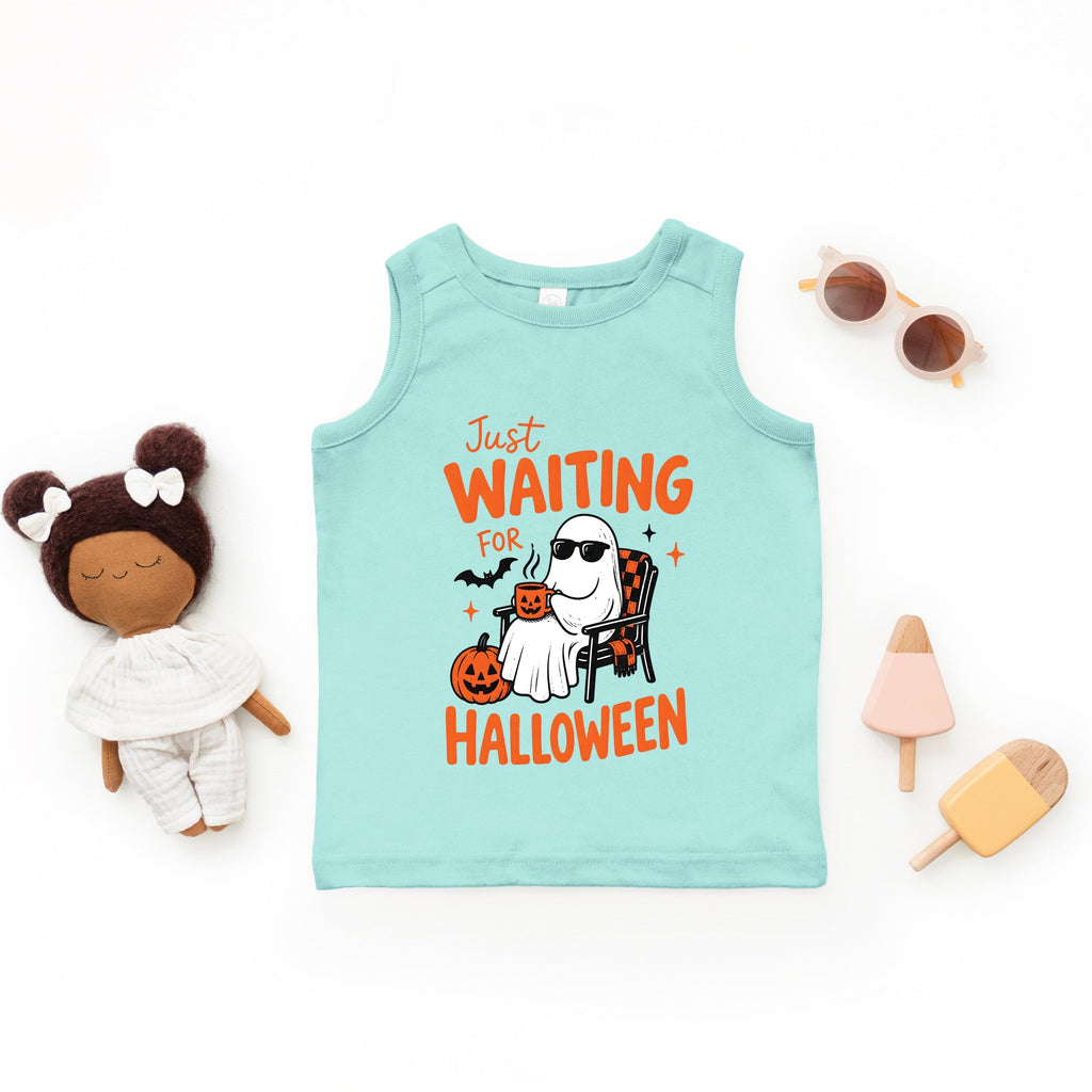 Just Waiting For Halloween Ghost - Toddler Graphic Tank