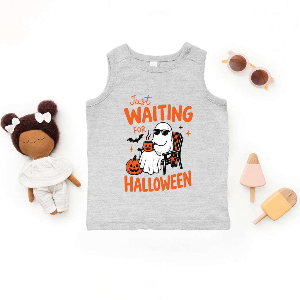 Just Waiting For Halloween Ghost - Toddler Graphic Tank