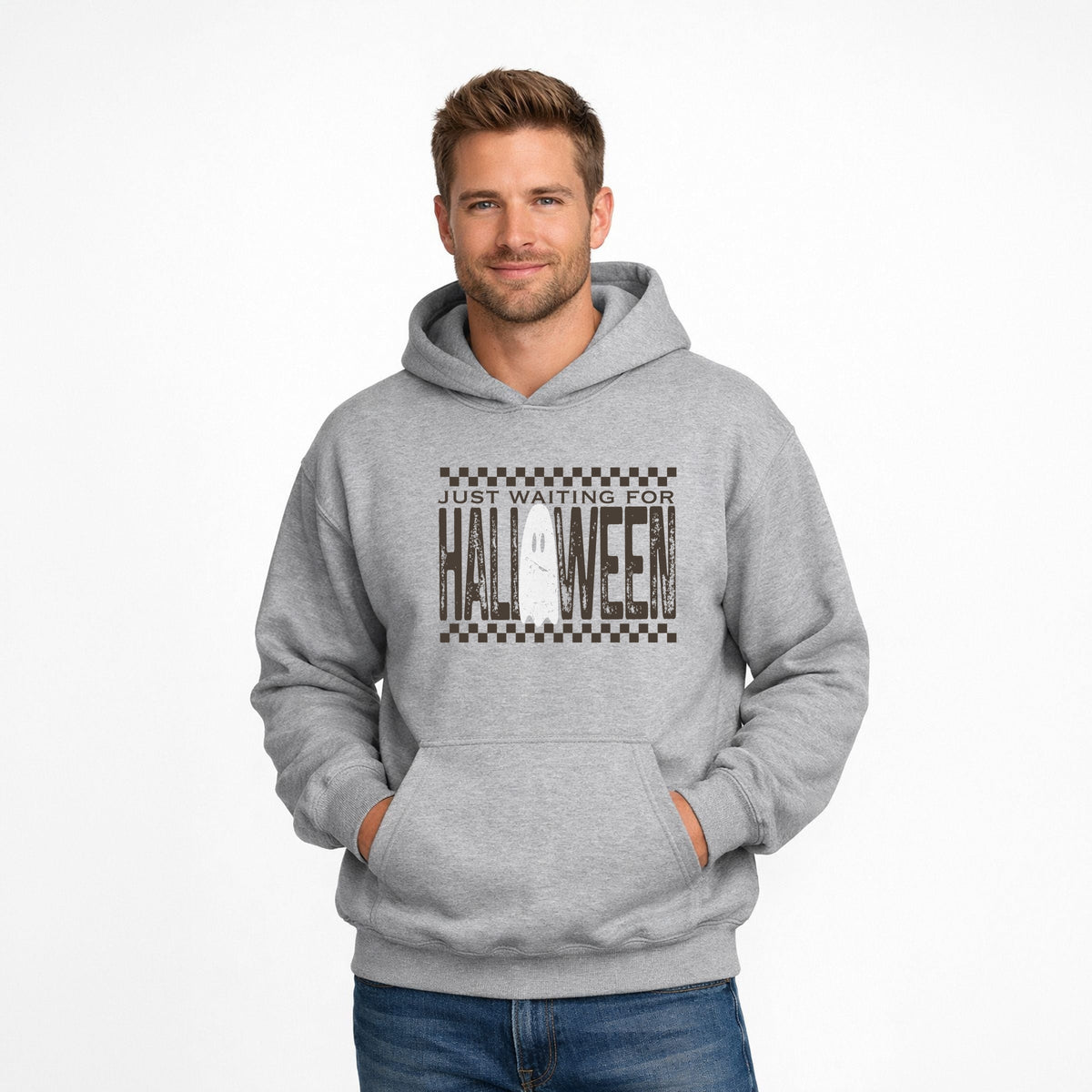 Just Waiting For Halloween Checkered - Men's Graphic Hoodie product image 8