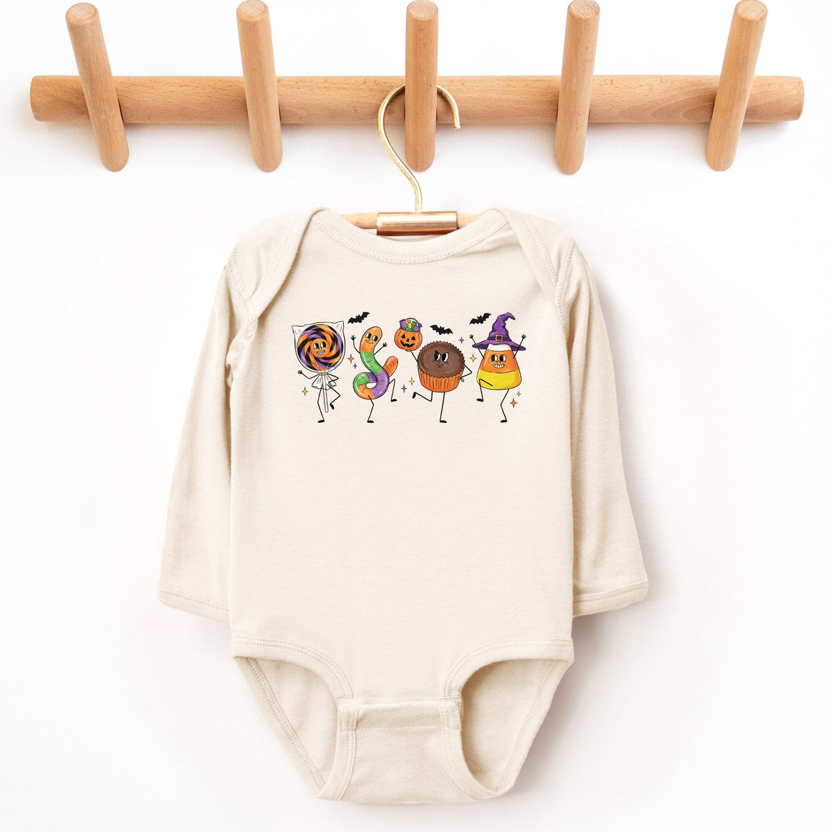 Candy Stick Figures - Infant Long Sleeve Bodysuit